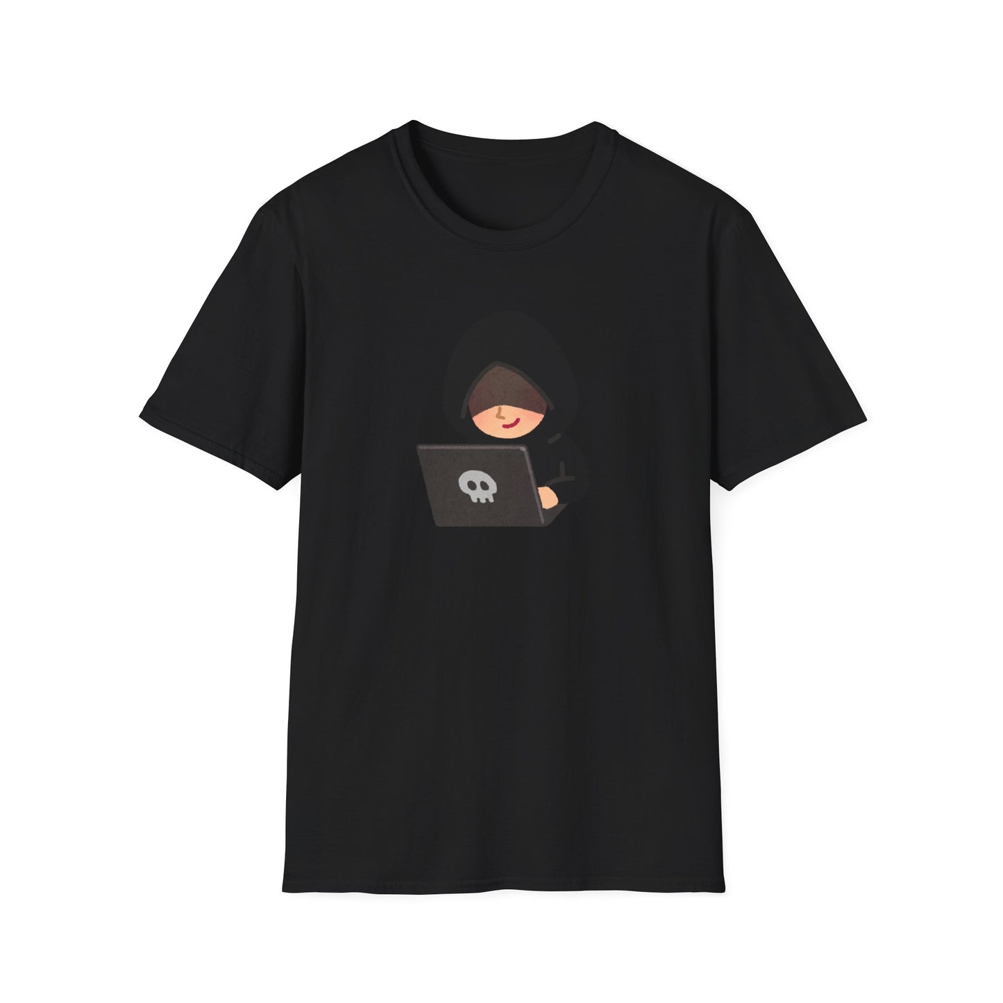 Smiling Hacker Funny T-Shirt