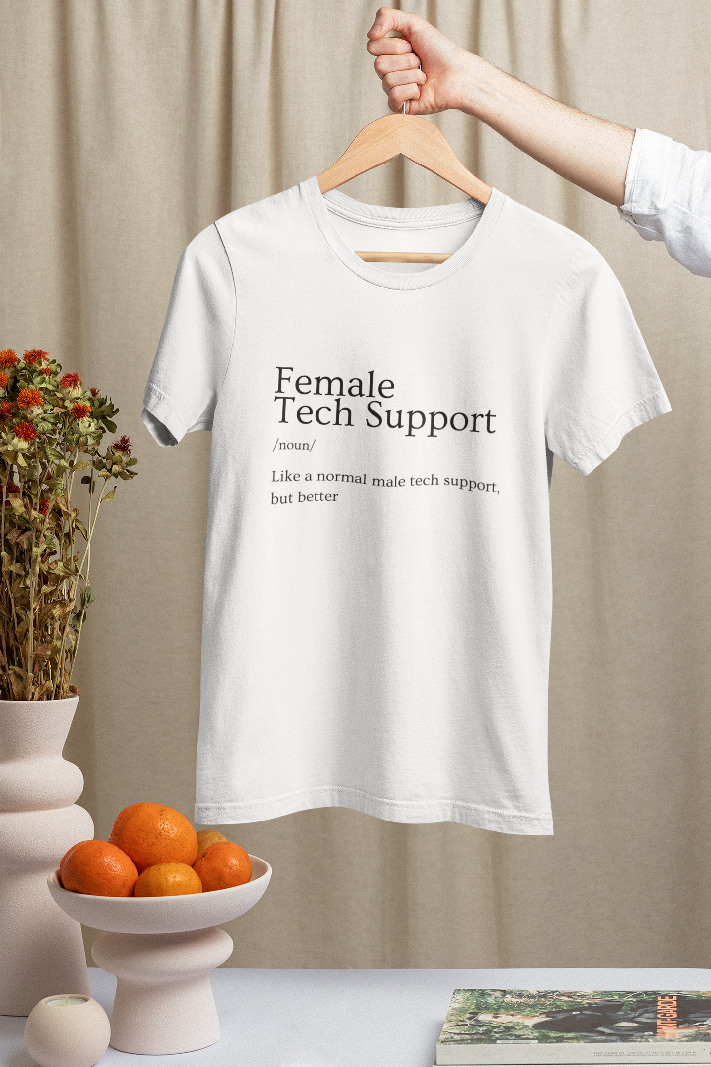 Female Tech Support T-Shirt