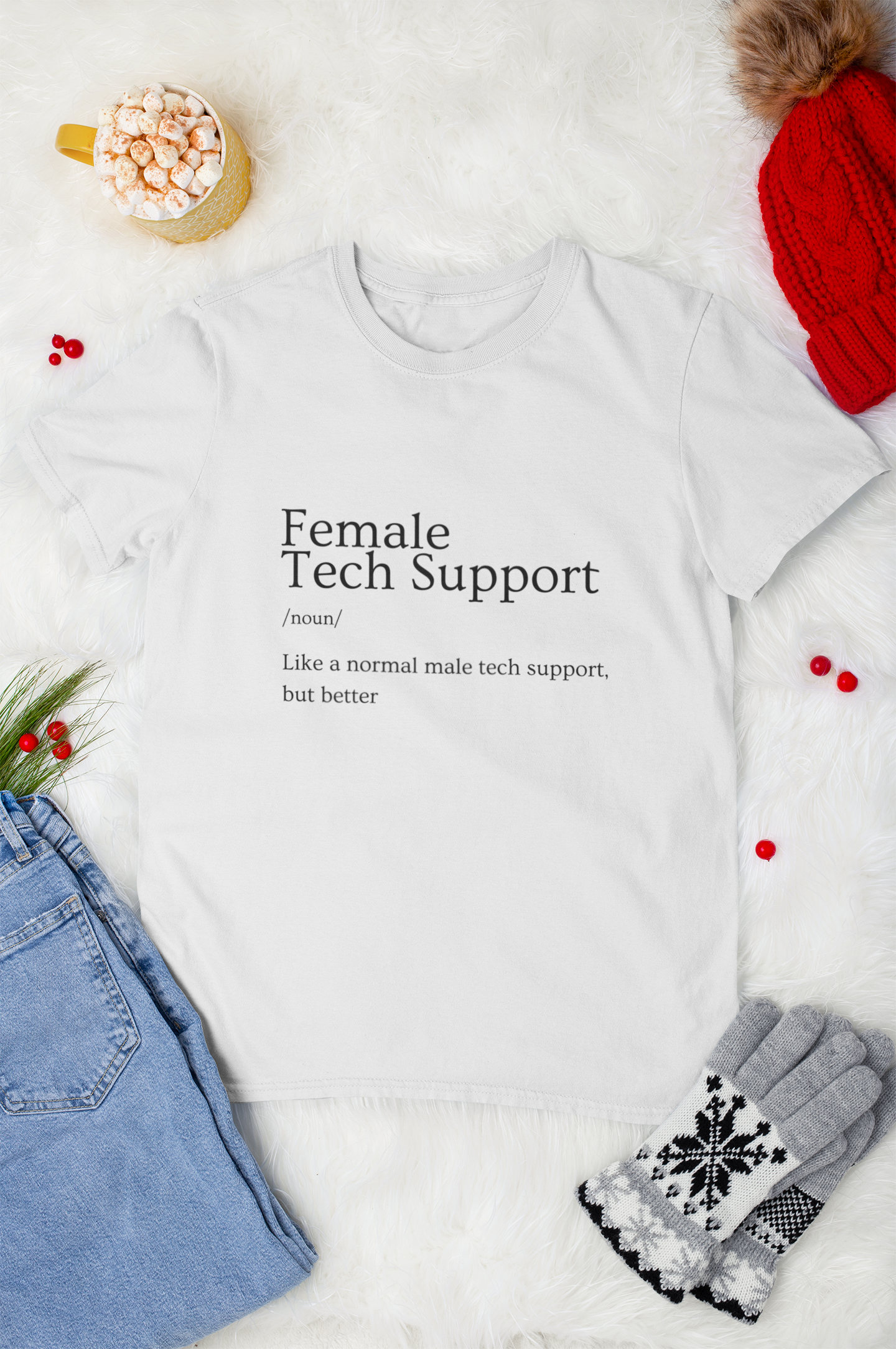 Female Tech Support T-Shirt