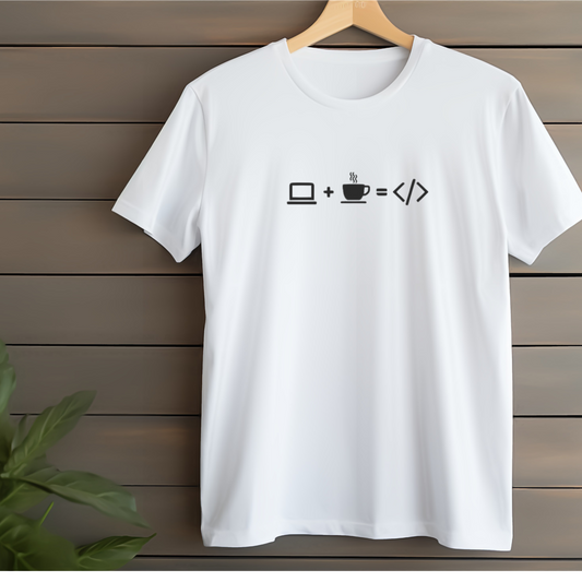 Laptop + Coffee = Code T-Shirt