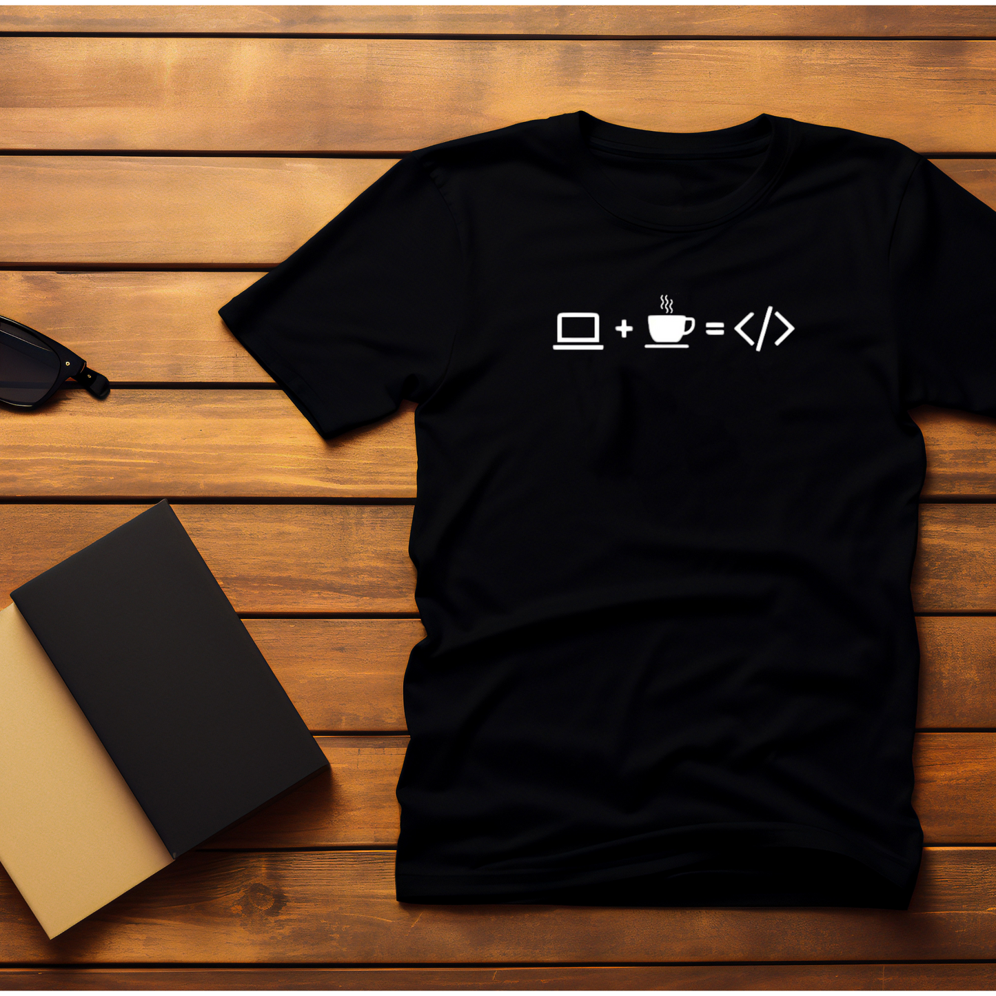 Laptop + Coffee = Code T-Shirt