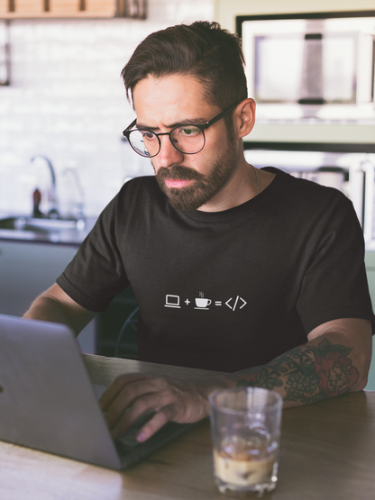 Laptop + Coffee = Code T-Shirt