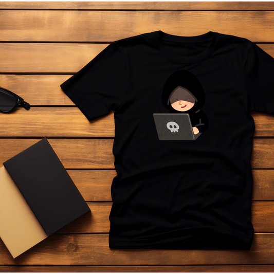 Smiling Hacker Funny T-Shirt