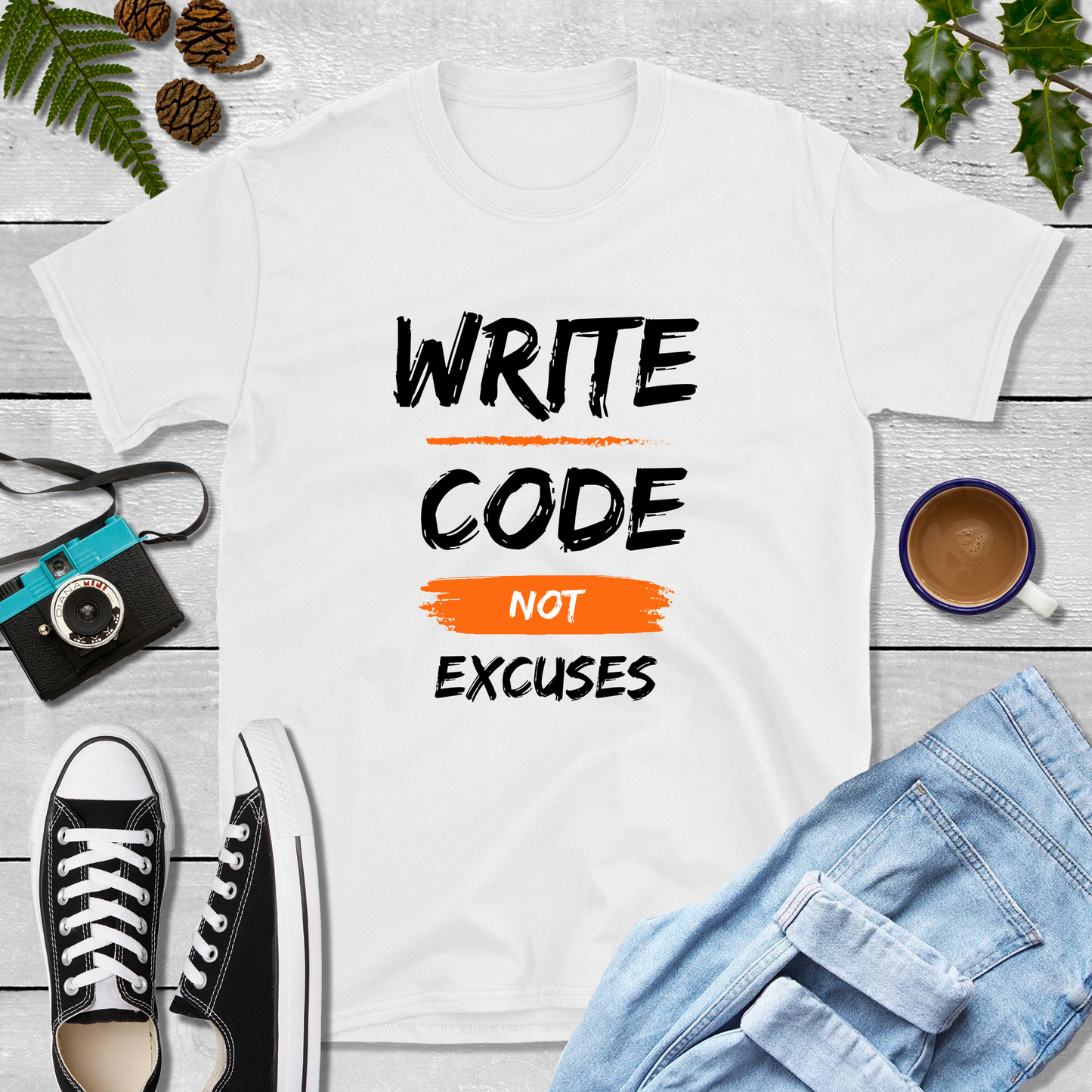 Write Code Not Excuses T-Shirt