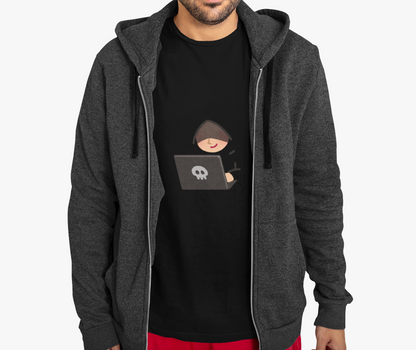 Smiling Hacker Funny T-Shirt