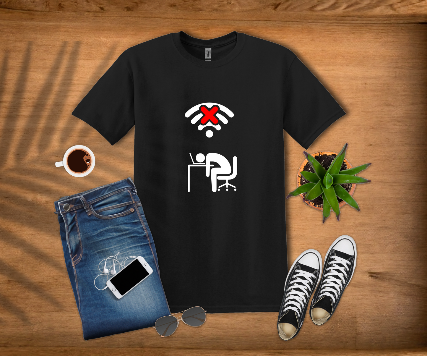 No Wifi, No Code T-Shirt