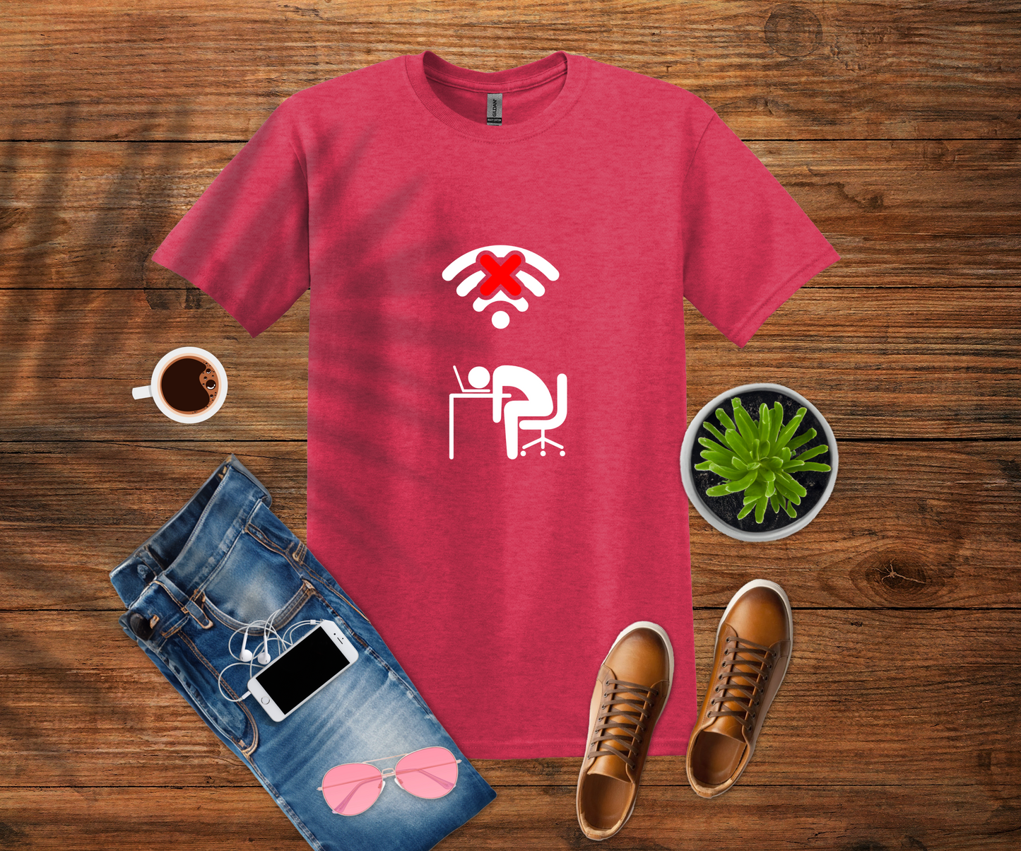 No Wifi, No Code T-Shirt