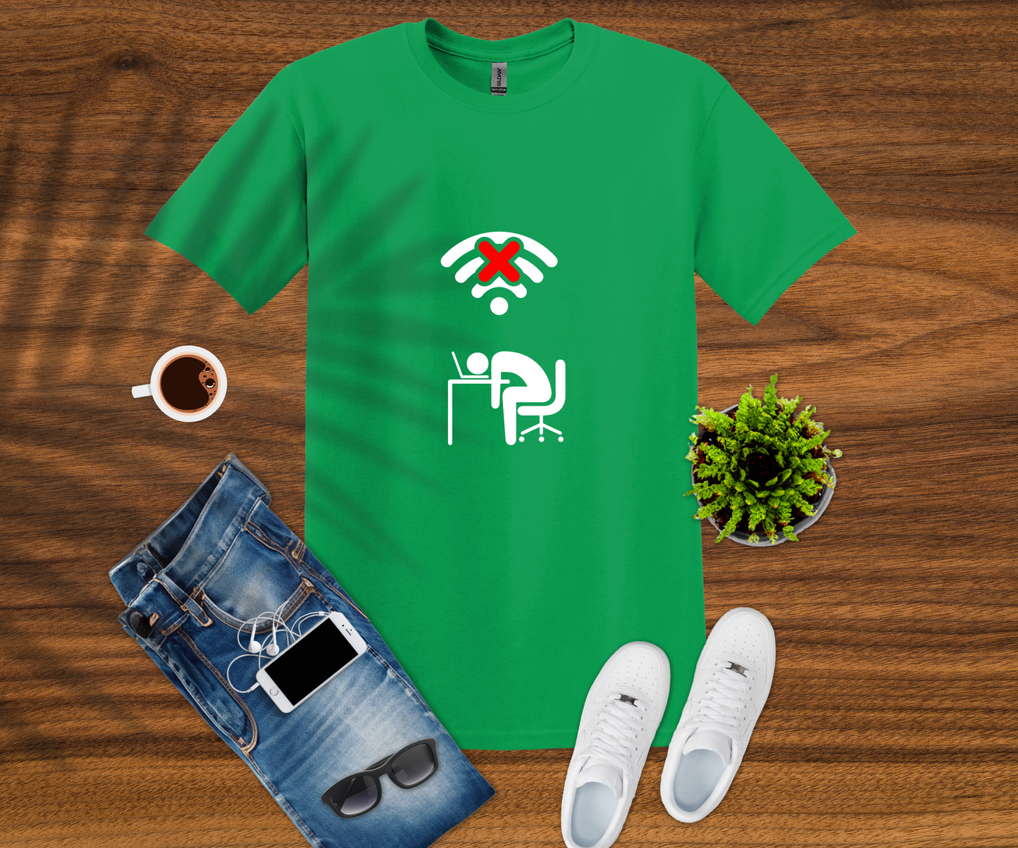 No Wifi, No Code T-Shirt