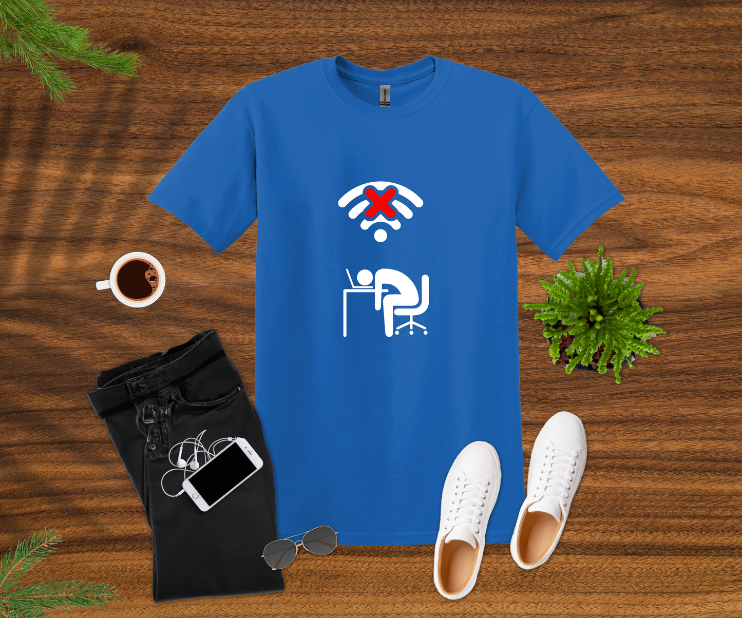 No Wifi, No Code T-Shirt