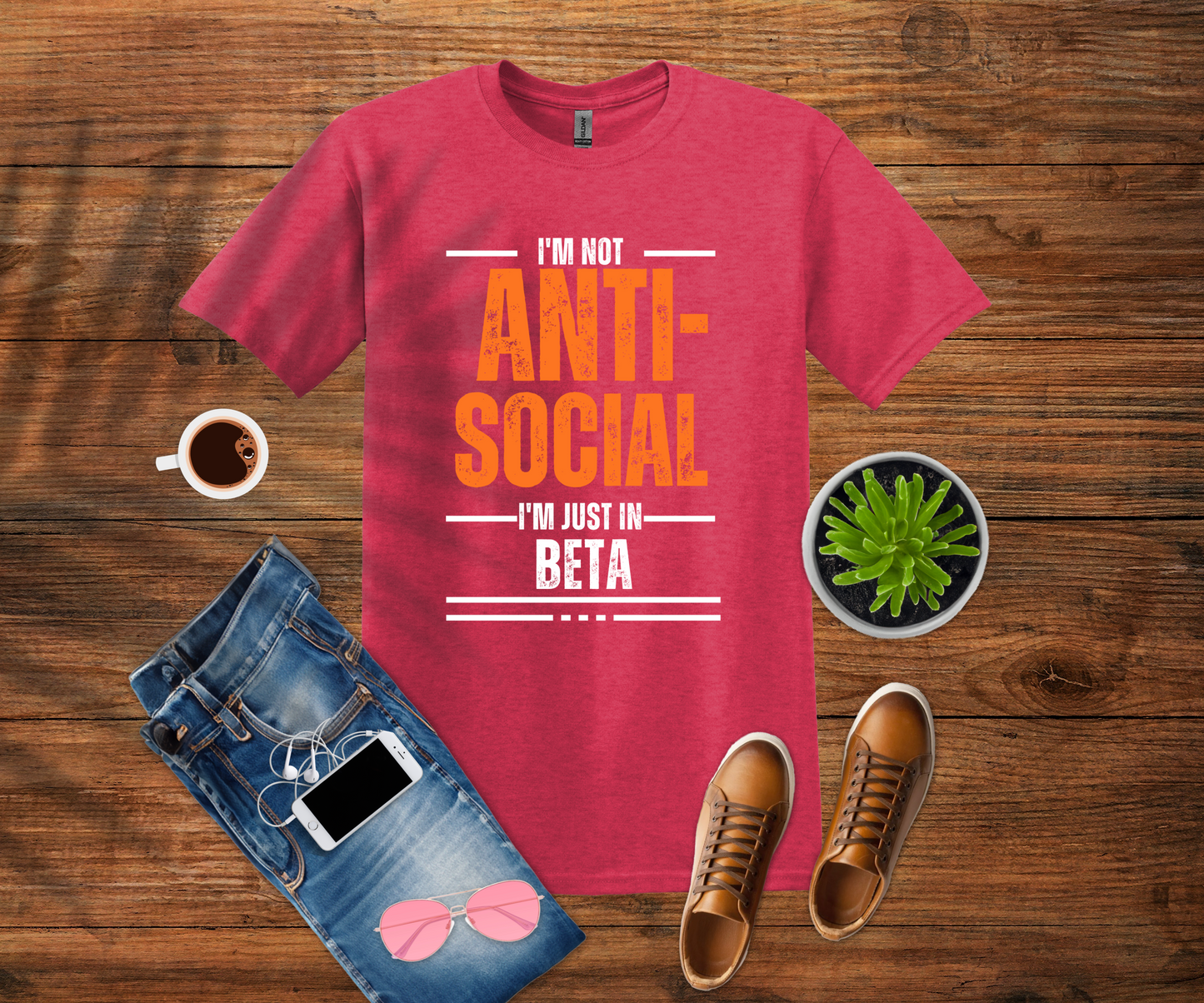 Not Anti-Social, I'M In Beta T-Shirt