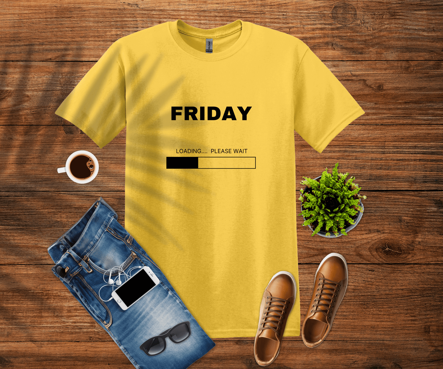 Printify T-Shirt S / Daisy Friday Loading T-Shirt