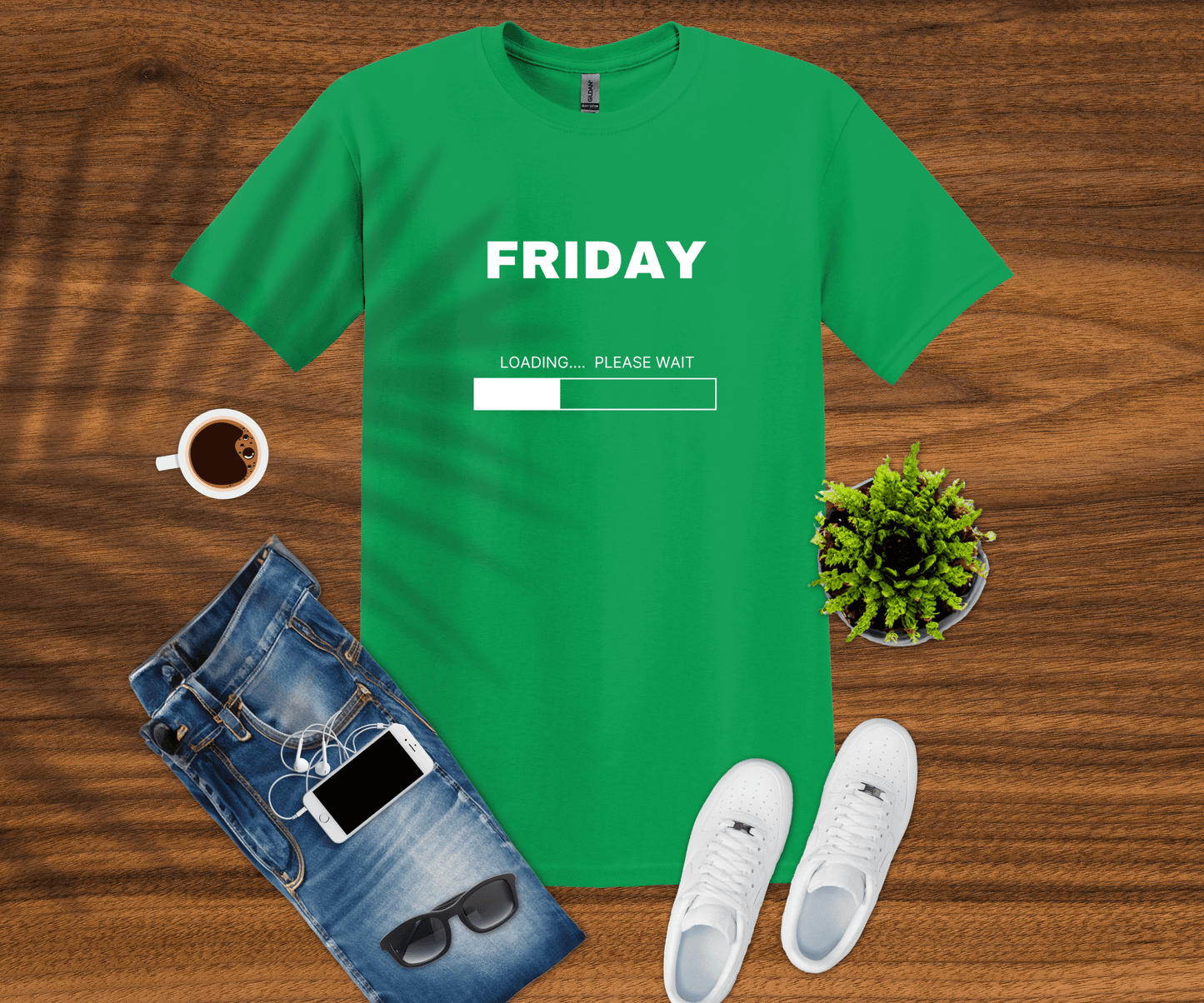 Printify T-Shirt S / Irish Green Friday Loading T-Shirt